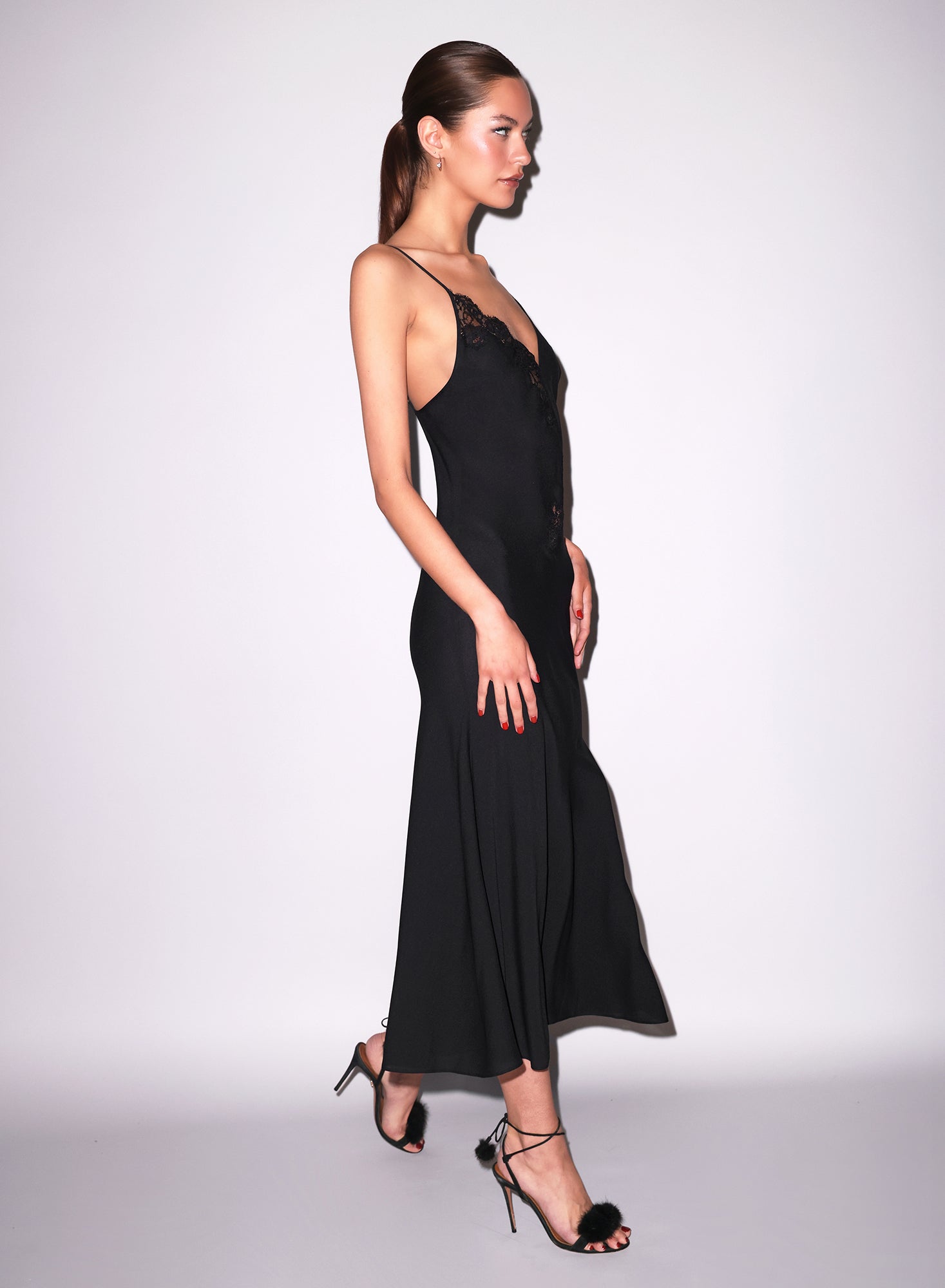 Vivienne Maxi Dress in black- Fleur du Mal