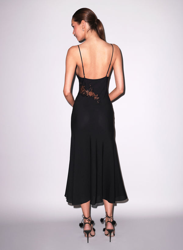 Black - Juliet Lace Maxi Dress | Fleur du Mal
