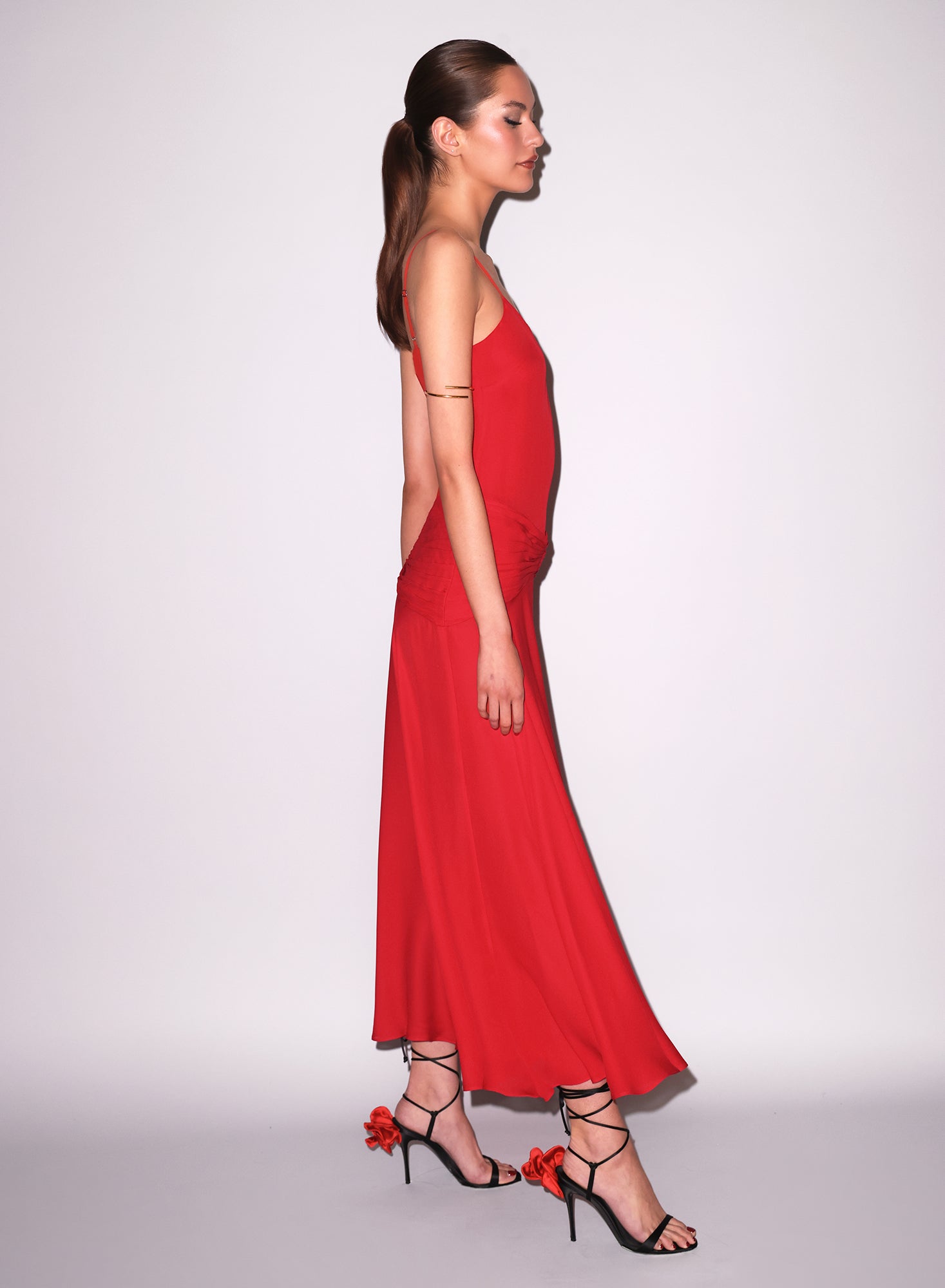 Nina Maxi Dress in red- Fleur du Mal