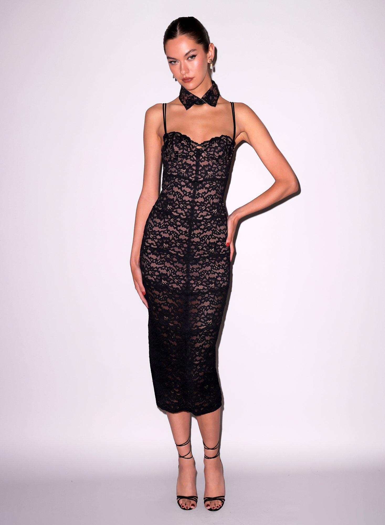 Lace Collar in black