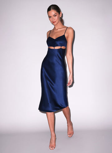 Midnight navy - Échelle Luxe Dress | Fleur du Mal
