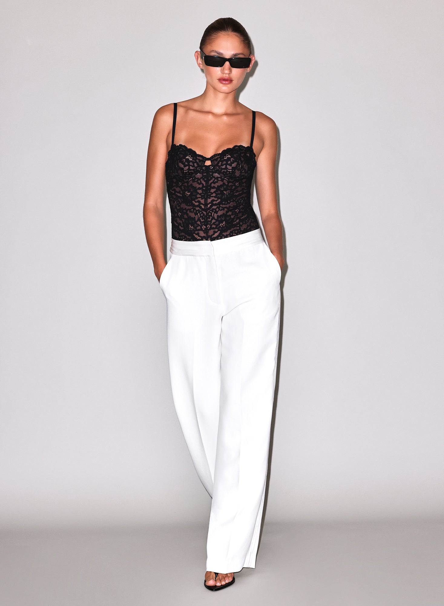 Charlotte balconette-fleur du mal-flat