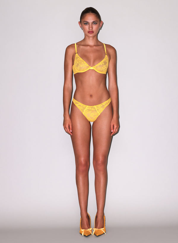 Lemon - Le Stretch Lace Demi Bra | Fleur du Mal