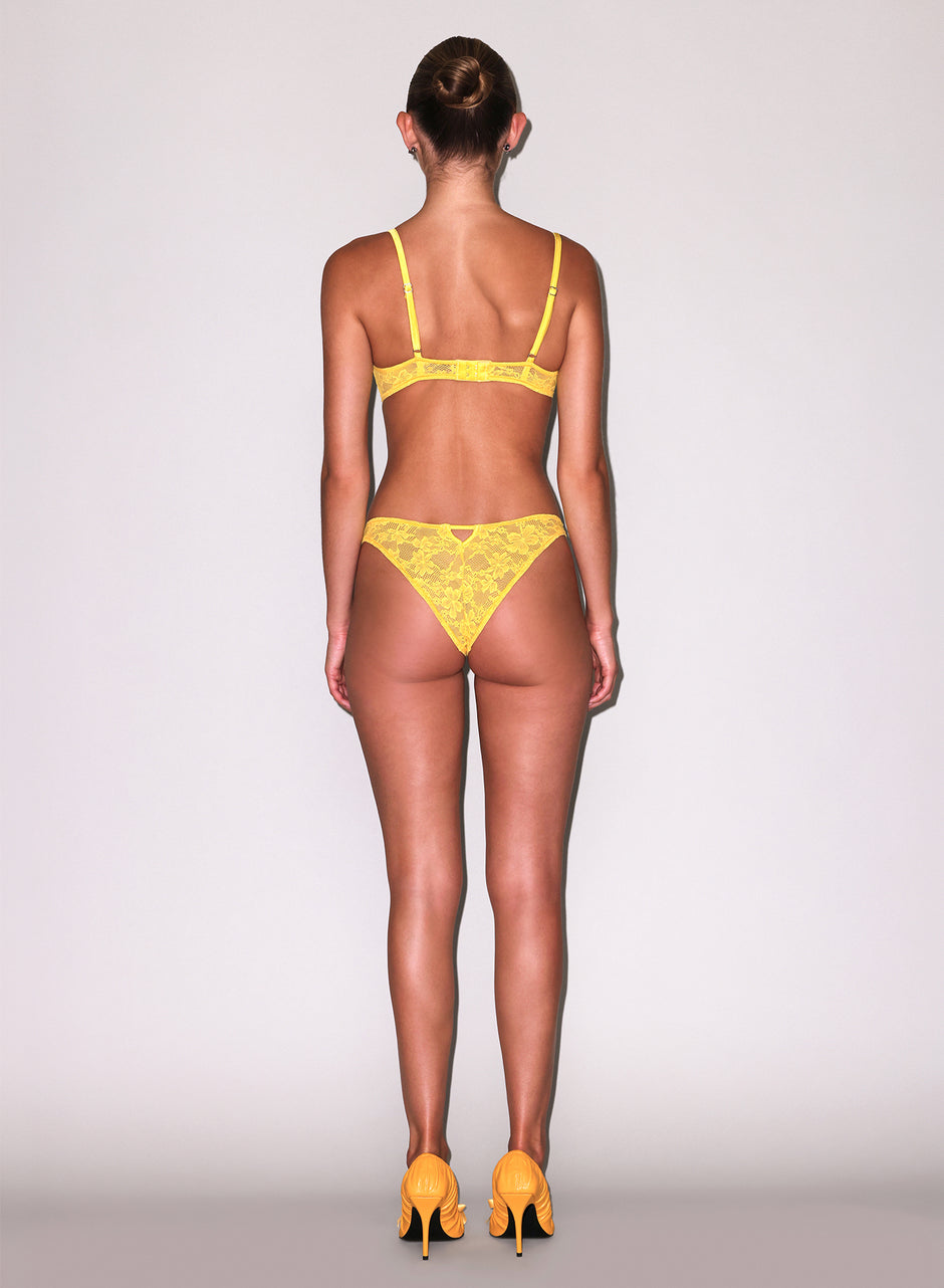 Lemon - Le Stretch Lace Demi Bra | Fleur du Mal