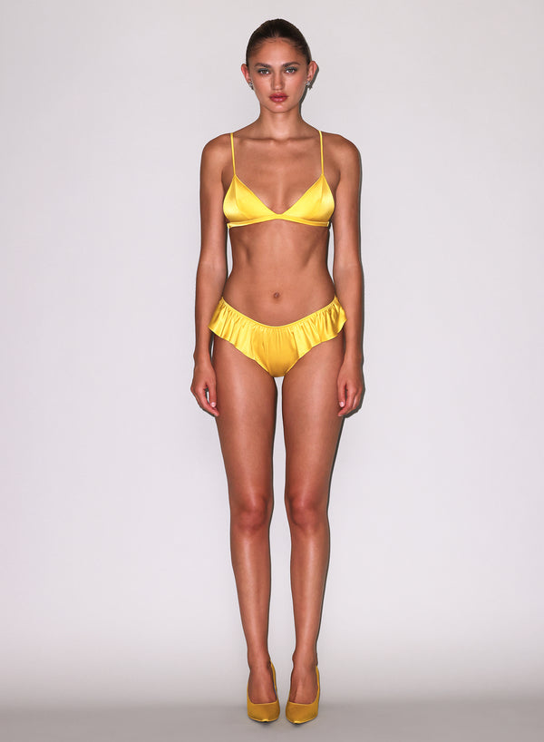 Lemon - Luxe Triangle Bra | Fleur du Mal