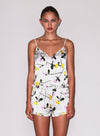 Body - ruffle-cami-yellow-tossed-roses-fleur du mal-flat
