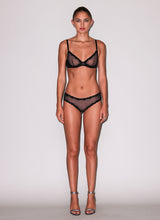 Sheer Tulle Bikini-black-fleur du mal
