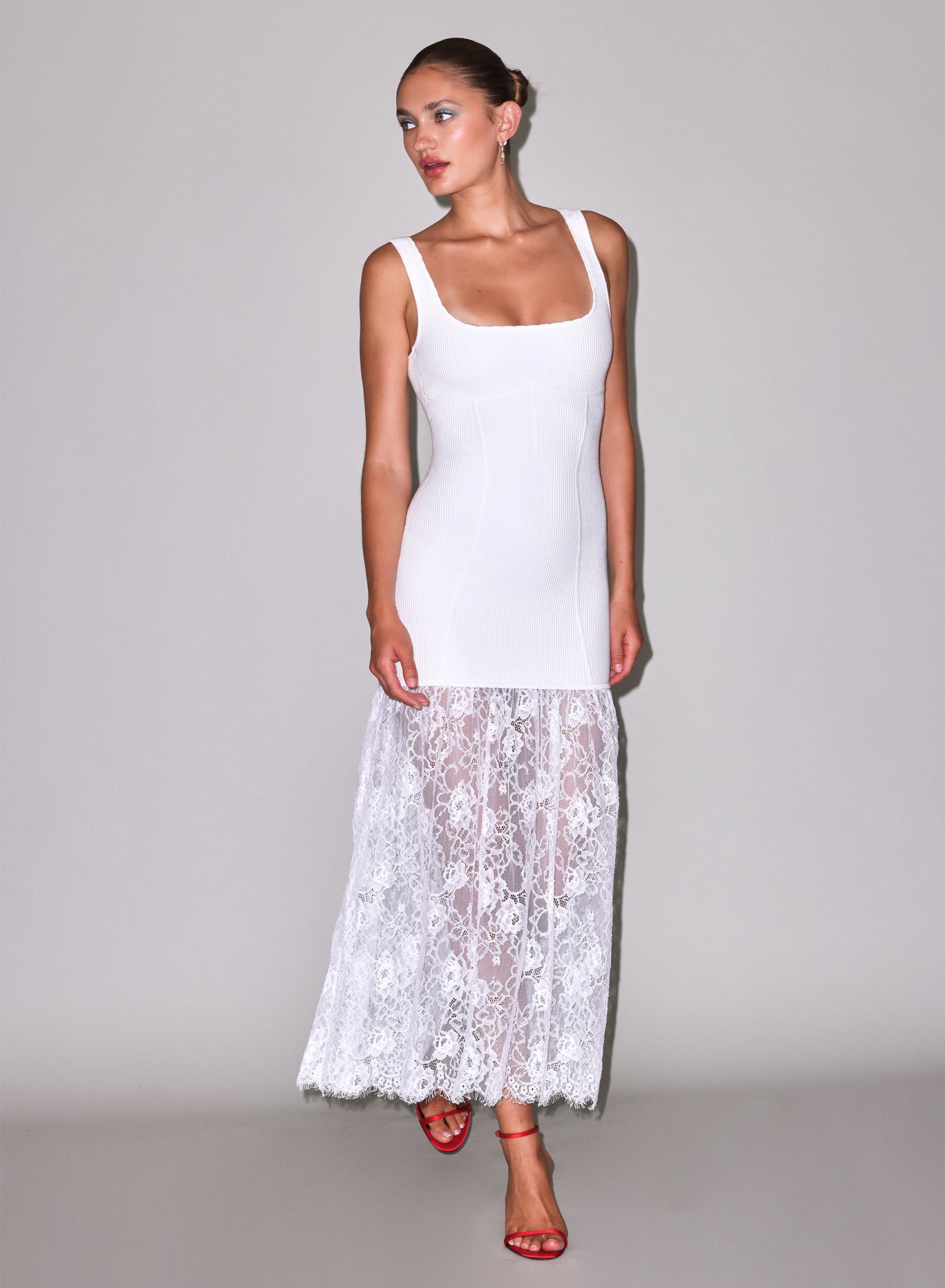 Body - Jolie Dress-white-fleur du mal-flat