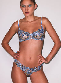 Hydrangea Balconette Bra- blue- Fleur du Mal