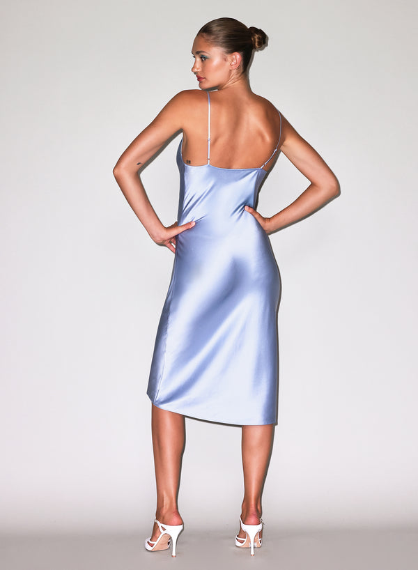 Cloud - Silk Cowl Slip Dress | Fleur du Mal