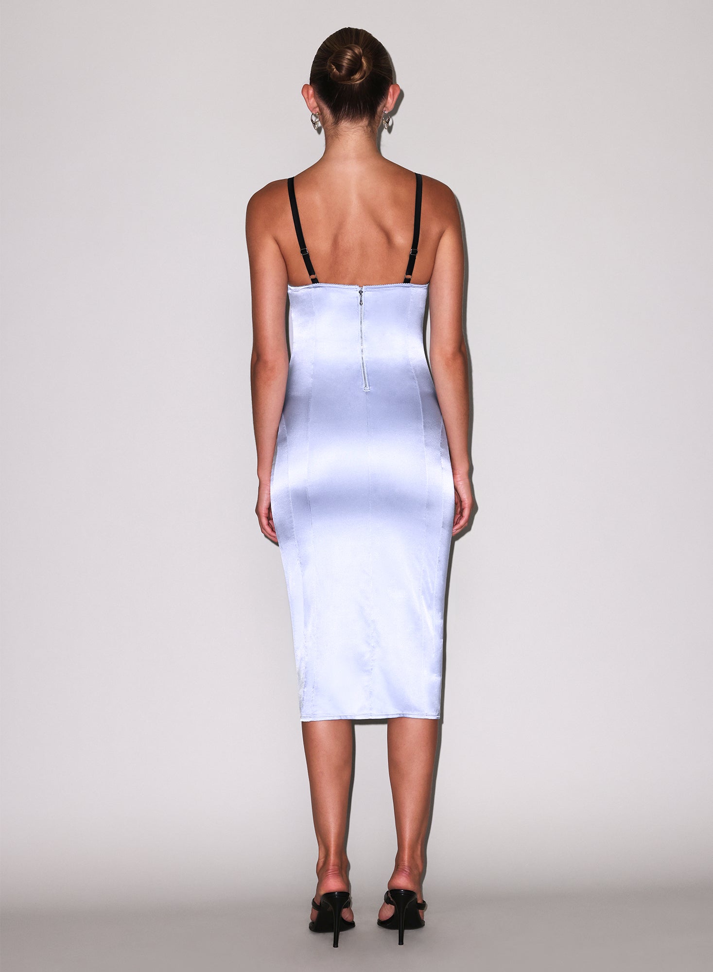 Bebe Midi Slip Dress-Ice Queen Blue-Fleur du Mal