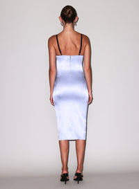 Bebe Midi Slip Dress-Ice Queen Blue-Fleur du Mal