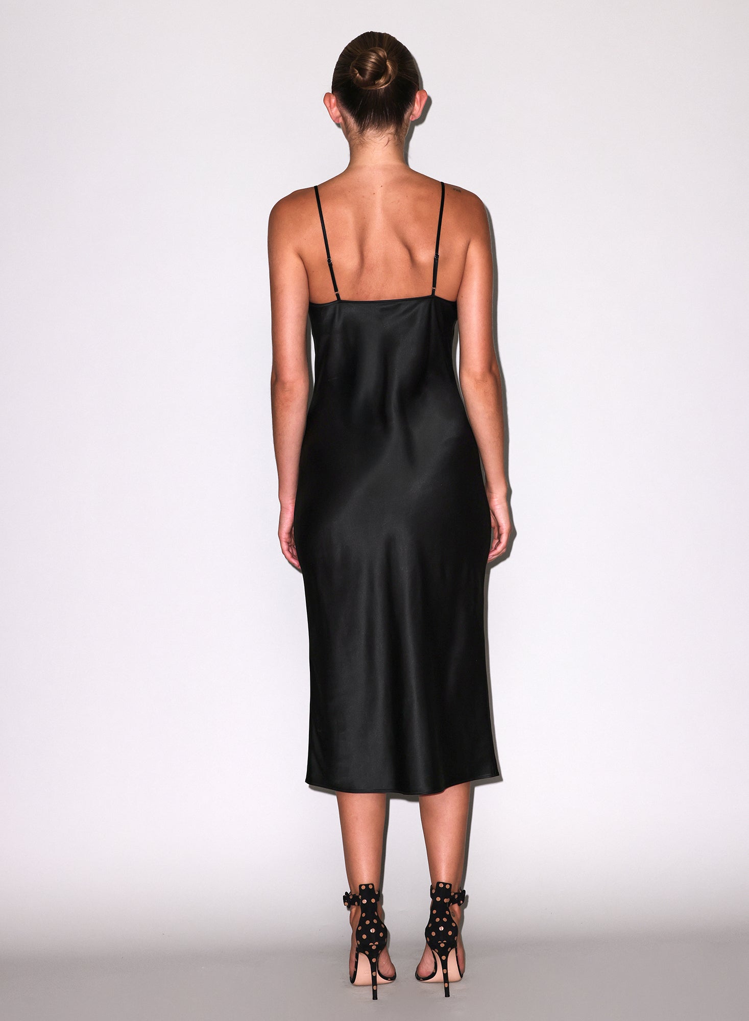 Silk Cowl Slip Dress