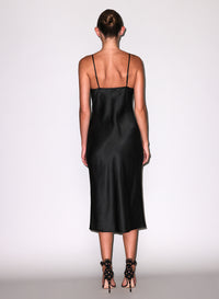 Silk Cowl Slip Dress