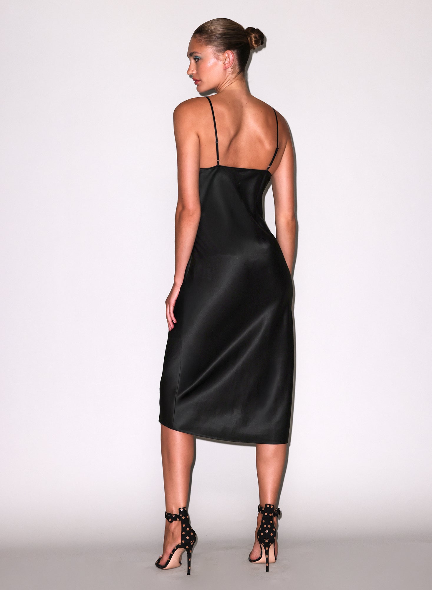 Silk Cowl Slip Dress