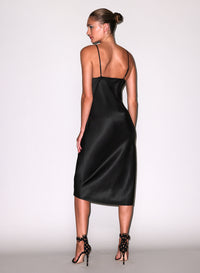 Silk Cowl Slip Dress
