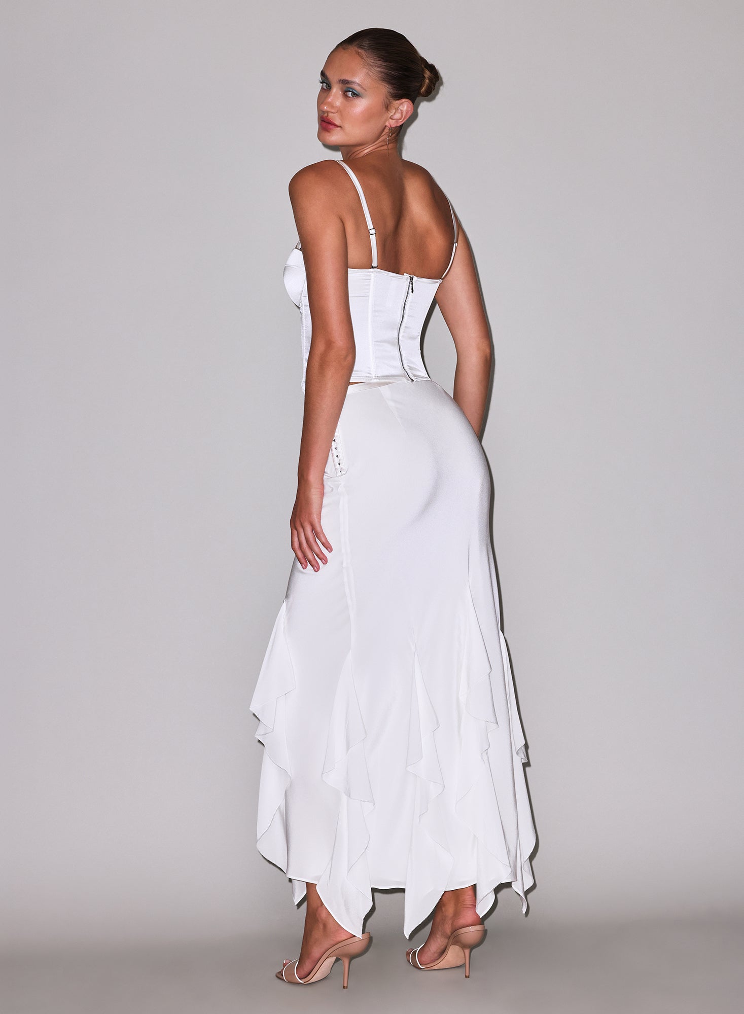 Eva Skirt-white- fleur du mal- flat
