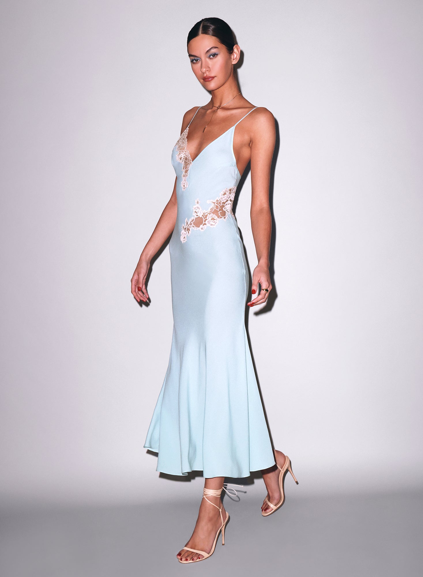 Body - Juliet Lace Maxi Dress- Frosted Mint- Fleur du Mal