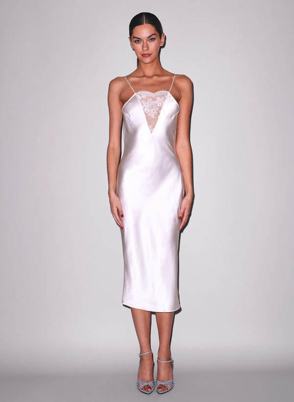 Ivory - Frankie Lace Slip Dress | Fleur du Mal