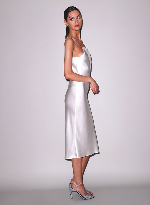 Ivory - Frankie Lace Slip Dress | Fleur du Mal