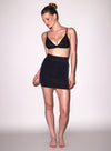 Body - Le Stretch Micro Bra & Skirt in Black