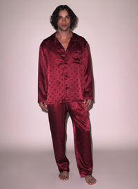 Men's Silk Jacquard PJ Top