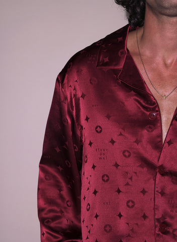 Men's Silk Jacquard PJ Top