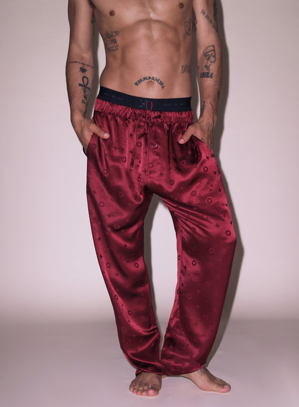 Barolo - Men&#39;s Silk Jacquard PJ Pant | Fleur du Mal