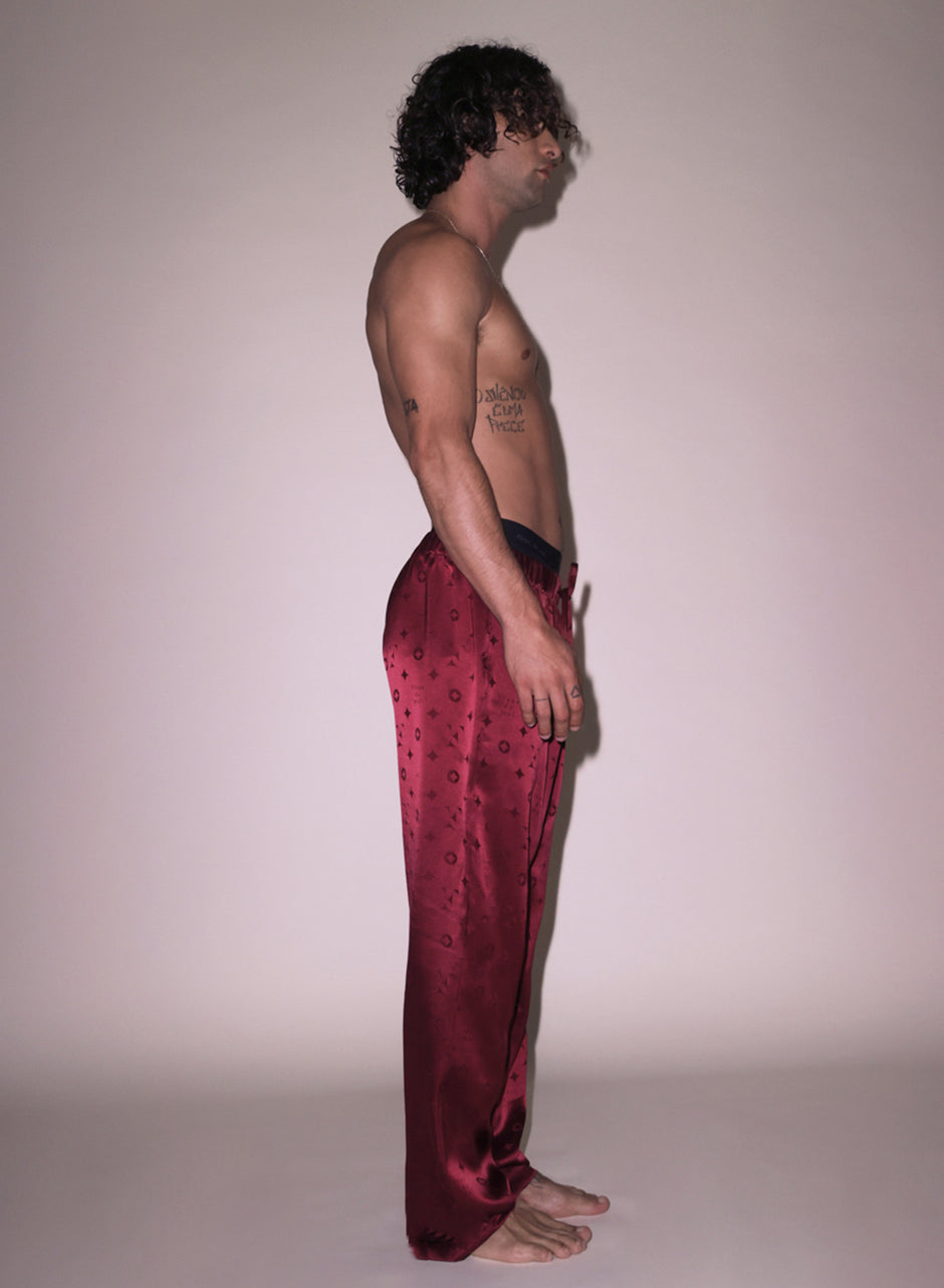 Barolo - Men&#39;s Silk Jacquard PJ Pant | Fleur du Mal