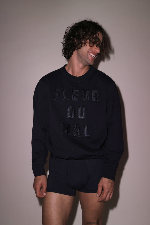 Black - Unisex Logo Sweatshirt | Fleur du Mal