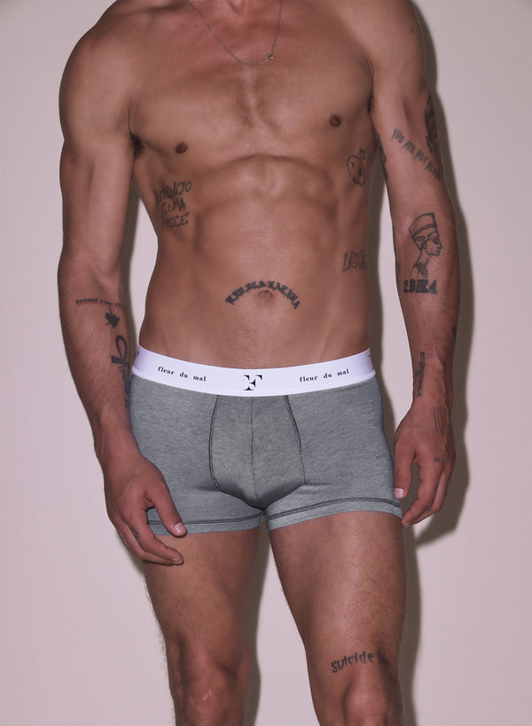 Heather grey - Men&#39;s Boxer Brief | Fleur du Mal