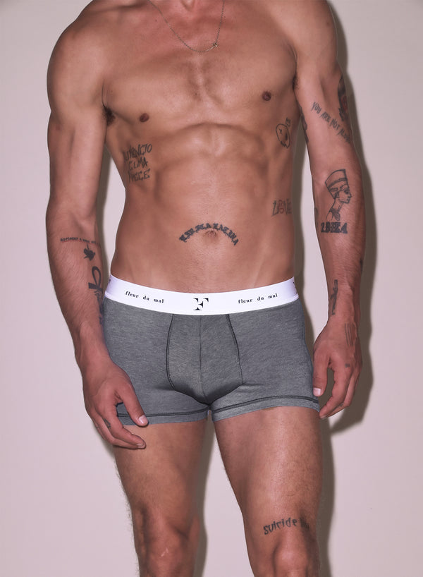 Heather grey - Men&#39;s Boxer Brief | Fleur du Mal