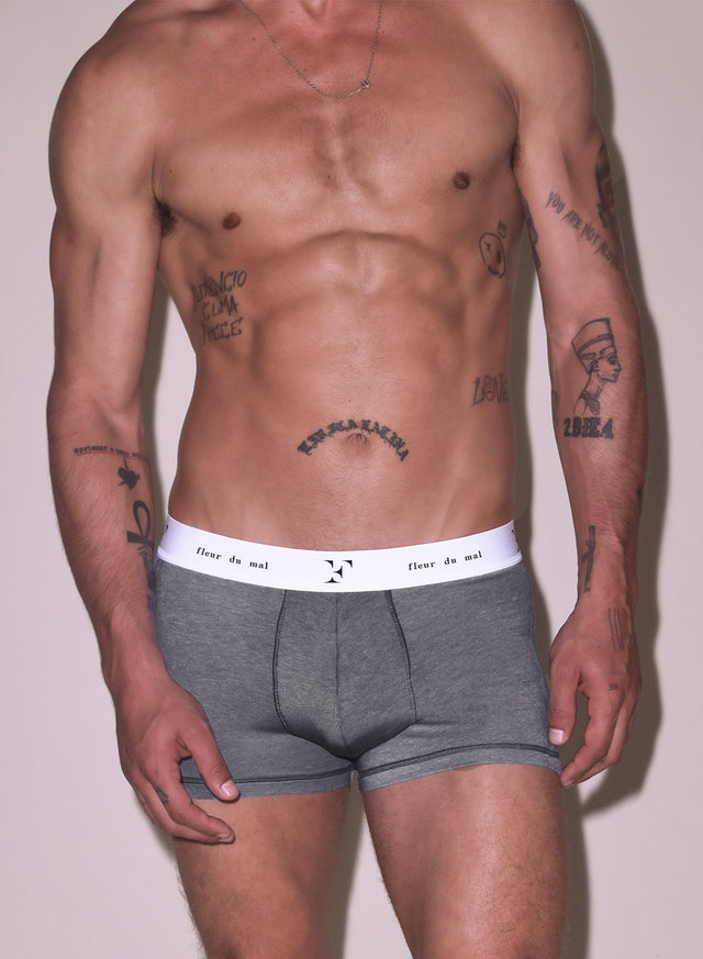 Heather grey - Men&#39;s Boxer Brief | Fleur du Mal