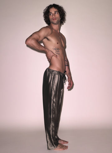 Shroom - Men's Silk Jacquard PJ Pant | Fleur du Mal