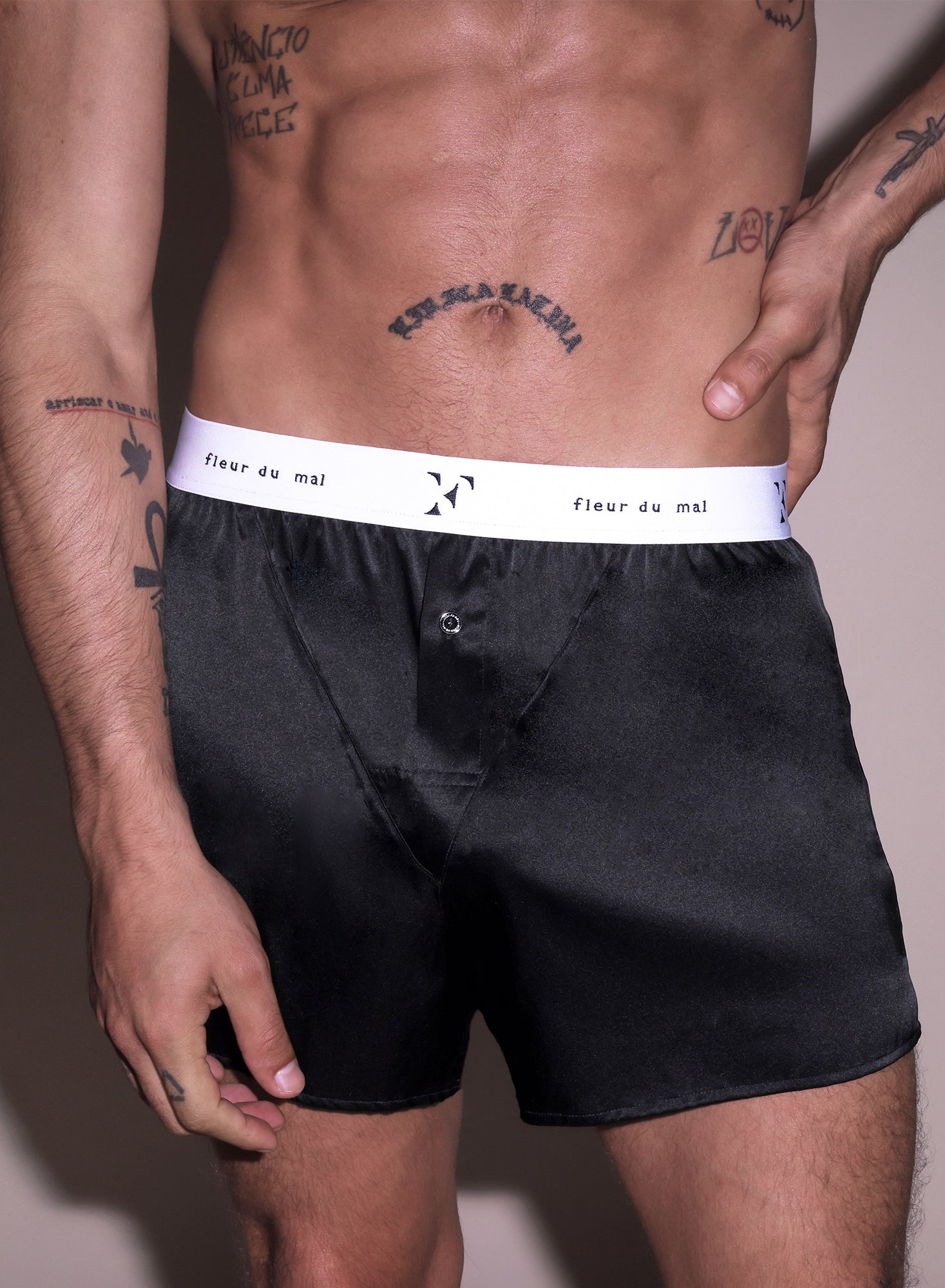 Unisex Boxer Short- black- Fleur du Mal