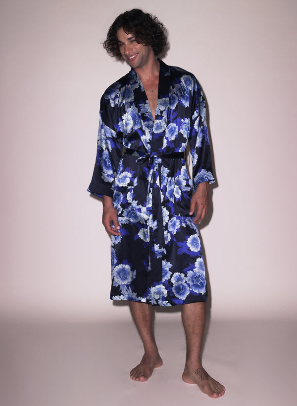 Tokyo rose - Unisex Silk Kimono | Fleur du Mal