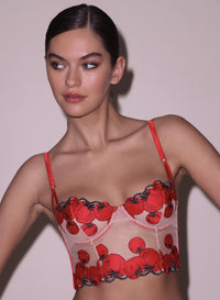 Pomodoro Embroidery Bustier