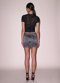 Lace Pointelle Tee