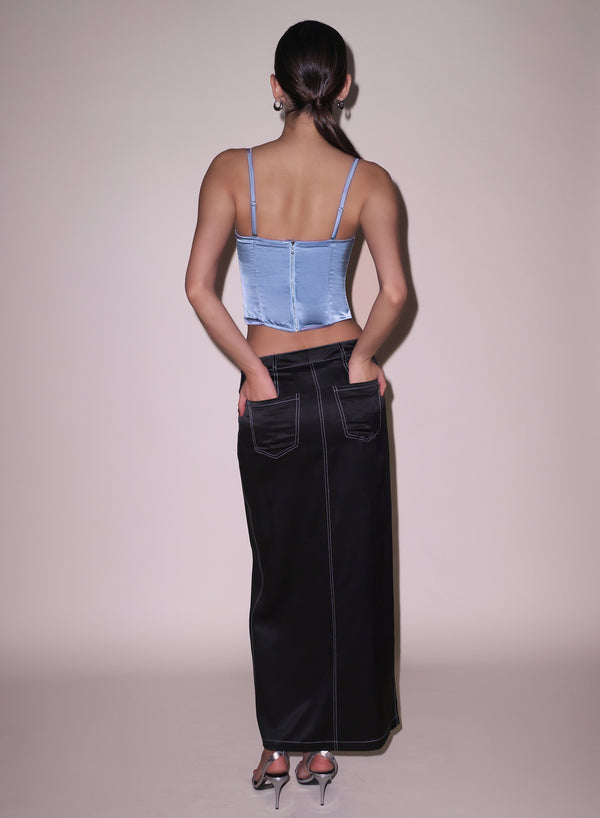 Denim blue - Hamptons Bustier | Fleur du Mal