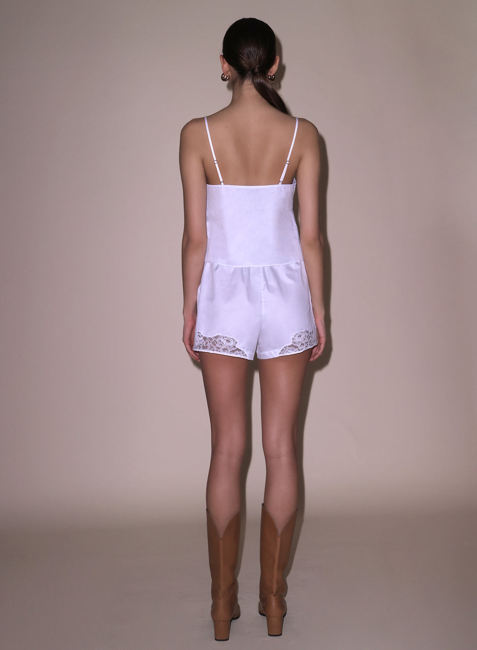 White - Poplin Cami | Fleur du Mal