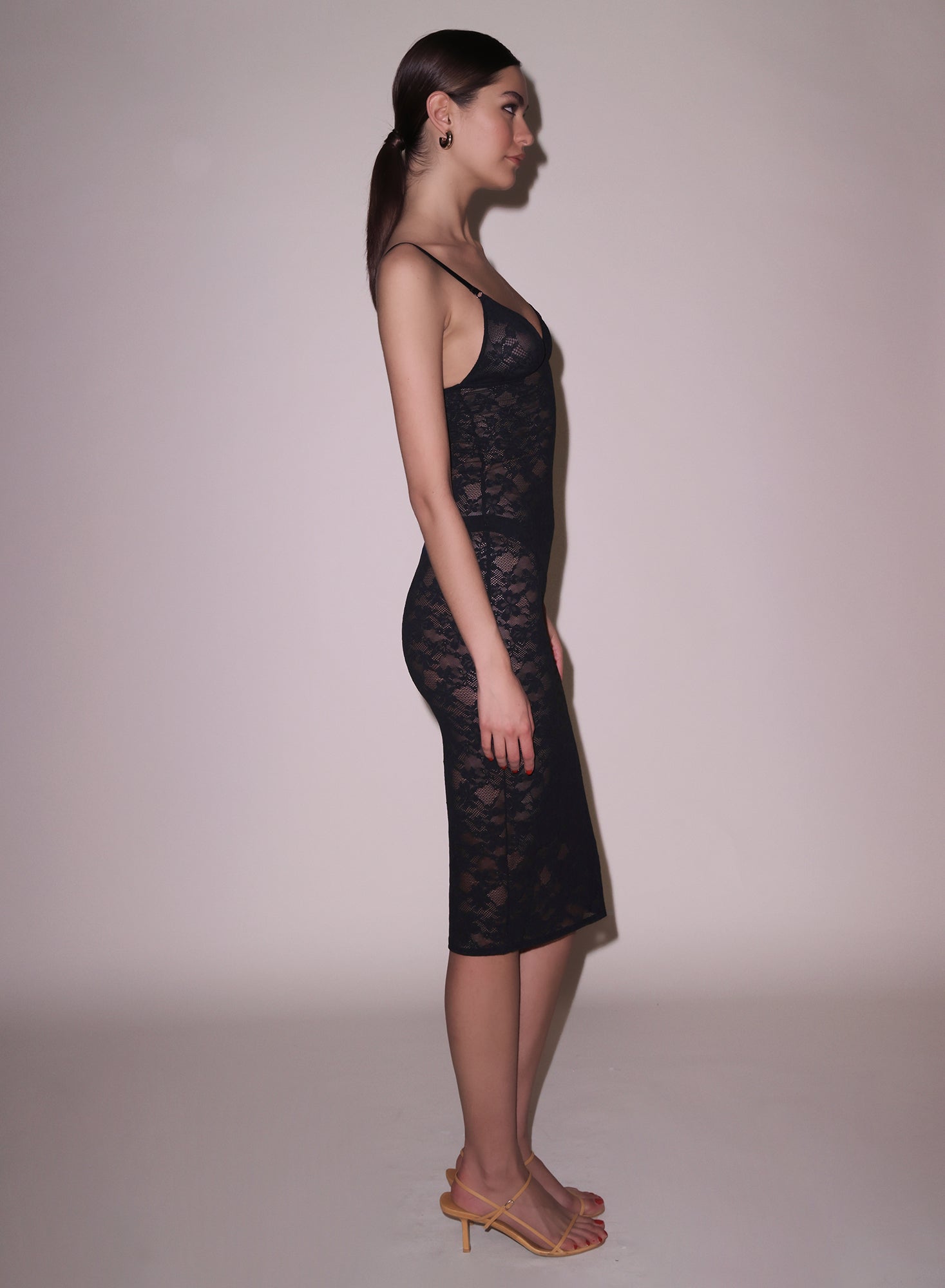 Le Stretch Lace Slip Dress