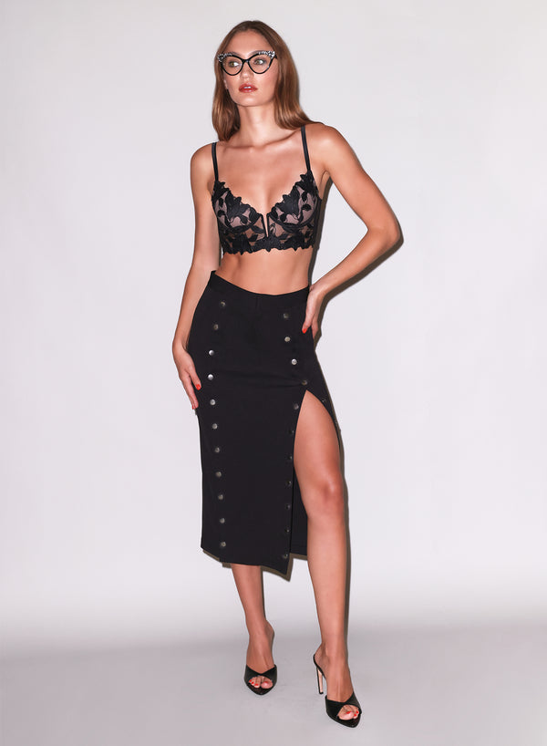 Black - Undo Me Skirt | Fleur du Mal