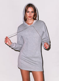 Hoodie Corset Dress-grey 