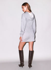 Hoodie Corset Dress-grey 
