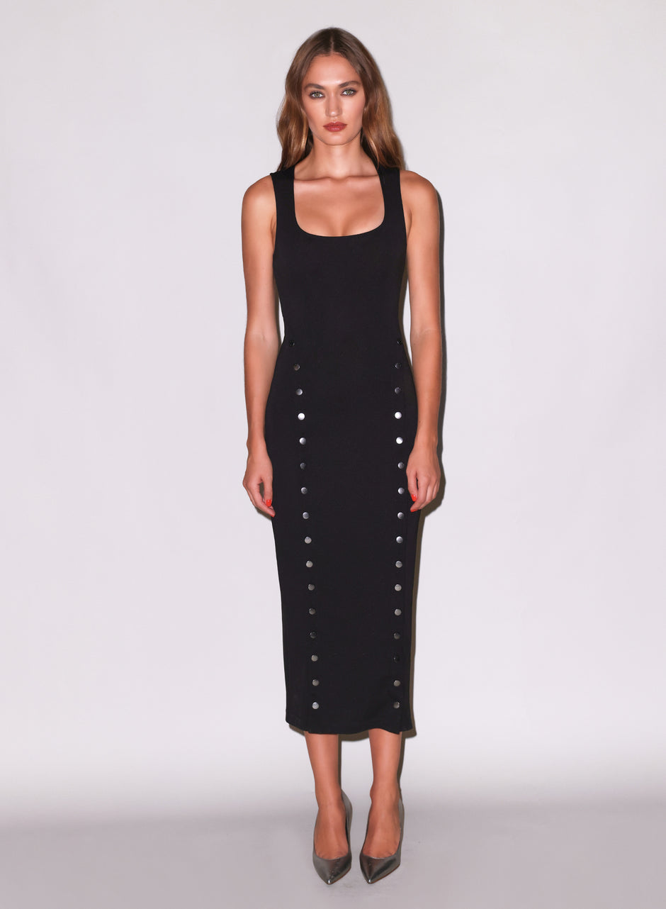 Black - Scooped Undo Me Dress | Fleur du Mal