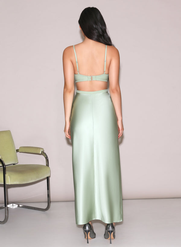 Light Green Lola Dress | Fleur du Mal Light Green Lola Dress | Fleur du Mal