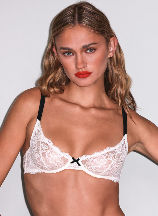 Linen beige - Bianca Lace Bra | Fleur du Mal