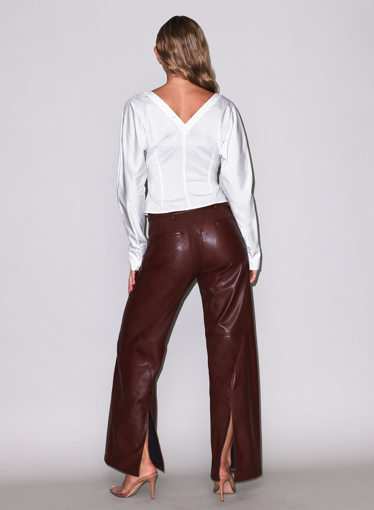 Ruched V-Neck Shirt