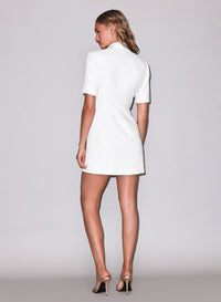 Short Sleeve Blazer Dress