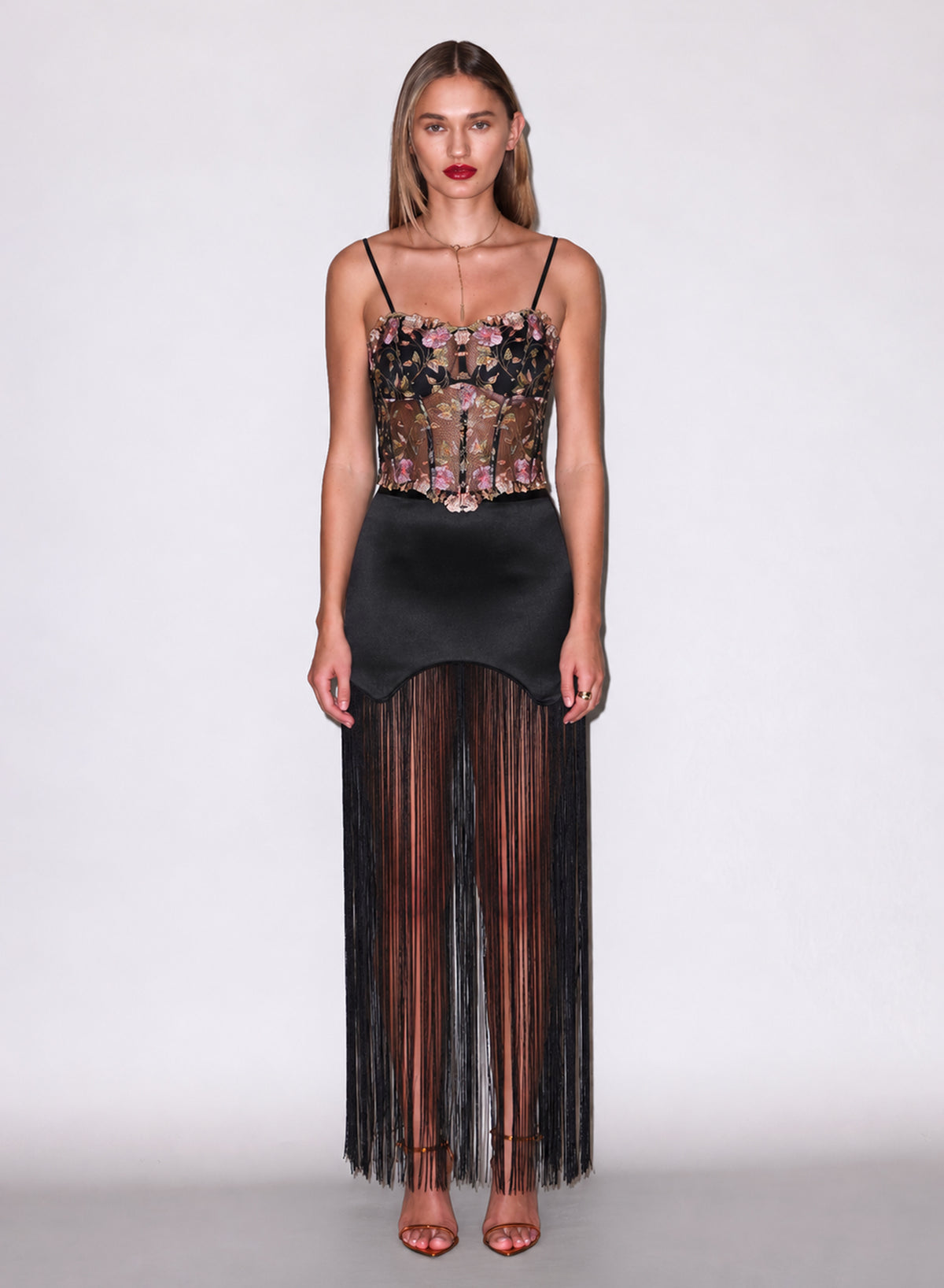 Fringe Skirt-black- Fleur du Mal
